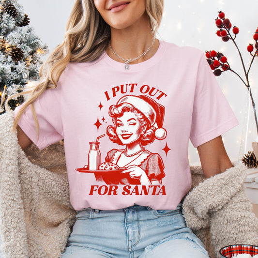 Graphic Tee, Tshirt, Christmas, Holiday, Put Out Santa