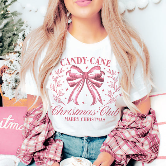 Graphic Tee, Tshirt, Christmas, Holiday, Candy Cane Club