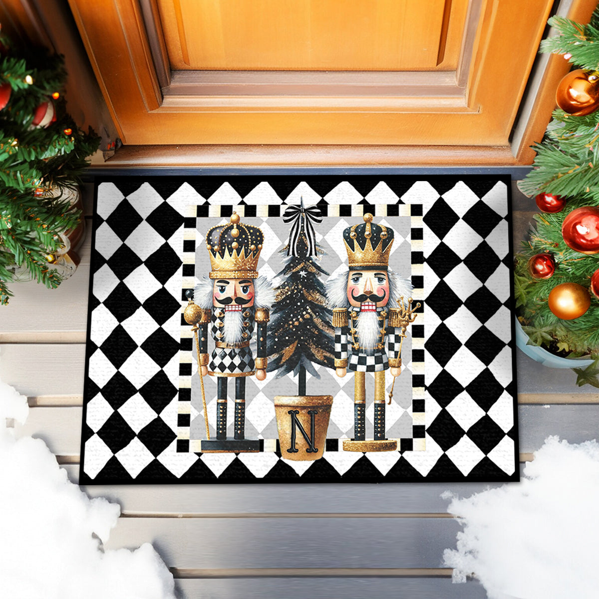 Christmas Nutcracker Door Mat