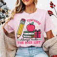 Load image into Gallery viewer, Graphic Tee, Tshirt, Teacher, Christmas, Holiday, Teacher Nice List
