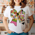 Load image into Gallery viewer, Graphic Tee, Tshirt, Teacher, Christmas, Holiday Bow
