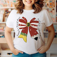 Load image into Gallery viewer, Graphic Tee, Tshirt, Teacher, Christmas Work of Heart, Bow
