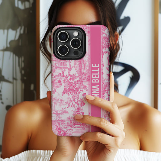 Personalized Toile De Jouy Phone Case