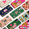 Load image into Gallery viewer, Personalized Animal Initial Phone Case, Custom Letter Case, iPhone 16 case, 15, 14, 13, Magsafe, Pro Max, Leopard, Cheetah, Tiger, Zebra
