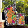 Load image into Gallery viewer, Personalized Pumpkin Garden Flags, Fall House Flag, Preppy Welcome, Pumpkin Chinoiserie, Monkeys, Umbrellas, Pumpkins, Grandmillenial
