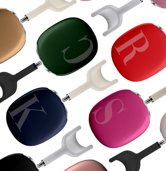 Personalized Airpods Max Covers, Custom Air Pod Max, Snap Headphone Protective Cover, Initials, Letters, Large Shadow Initials, Popular, Trendy, Classy,High QualityAirpods Max