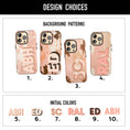 Load image into Gallery viewer, Personalized Boho Cowhide, Shadow Initial Phone Case, Custom Name, iPhone 16, 15, 14, 13, 12, Magsafe, Pro Max, Plus,Mini, Modern Cowgirl
