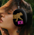 Load image into Gallery viewer, Personalized Airpods Max Covers, Custom Air Pod Max, Snap Headphone Protective Cover, Initials, Letters, Monogram, Large Shadow Initials, Popular, Trendy, Classy,High QualityAirpods Max, pink, blue, green, tan, boho, peach, orange, leopard, Cheetah
