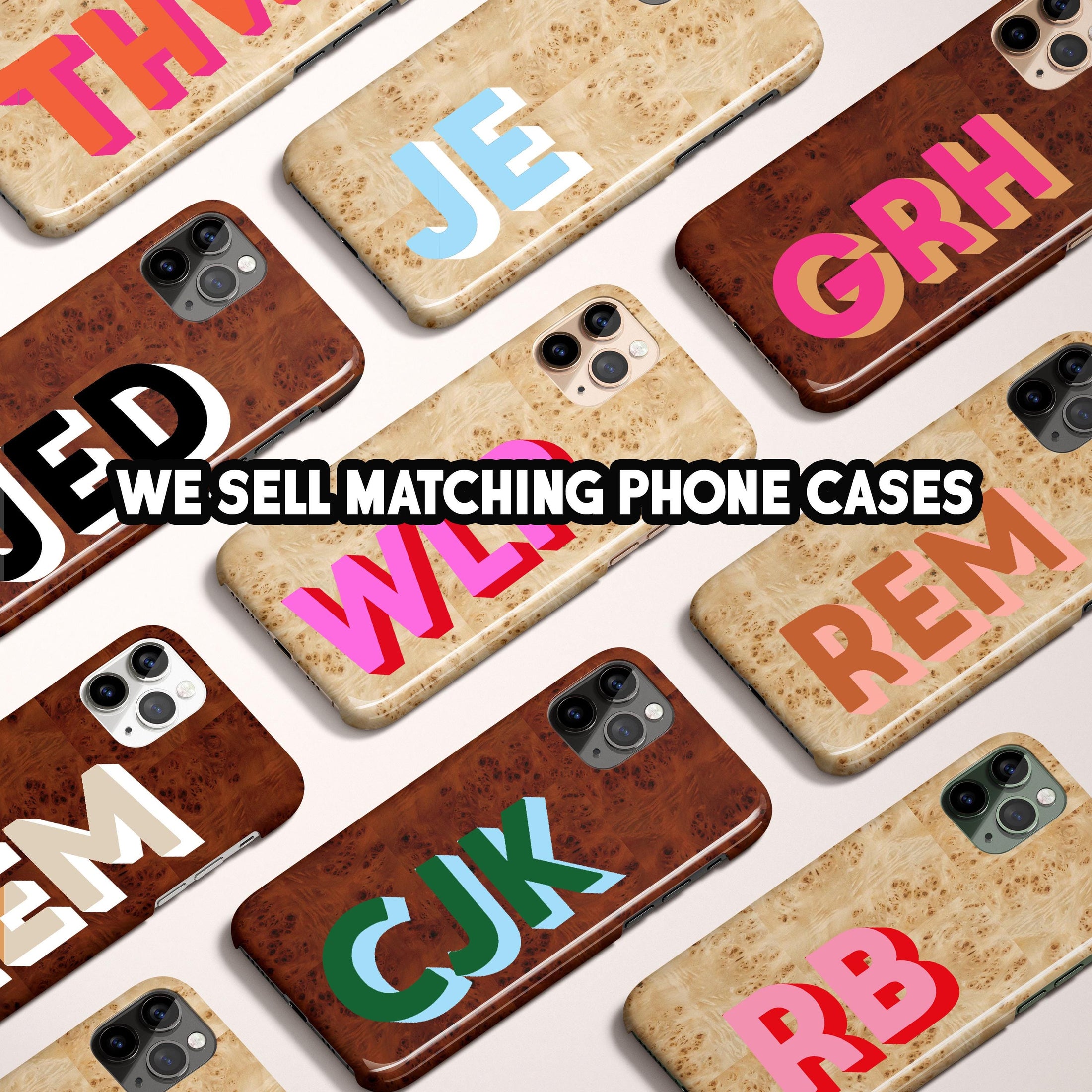 Personalized Airpods Max Covers, Custom Air Pod Max, Snap Headphone Protective Cover, Initials, Letters, Dark Modern Wood, Shadow Initials