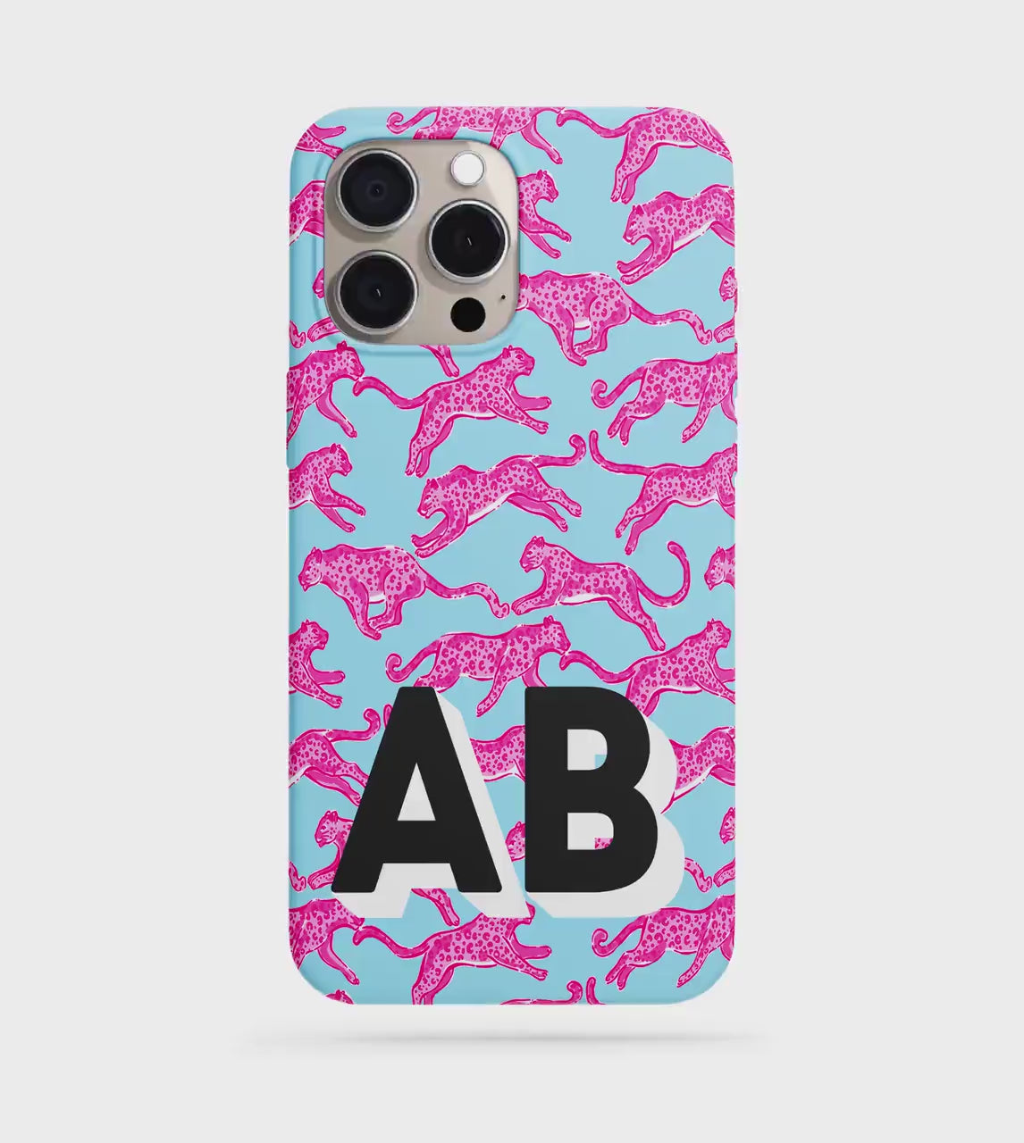 Personalized Shadow Initial Phone Case