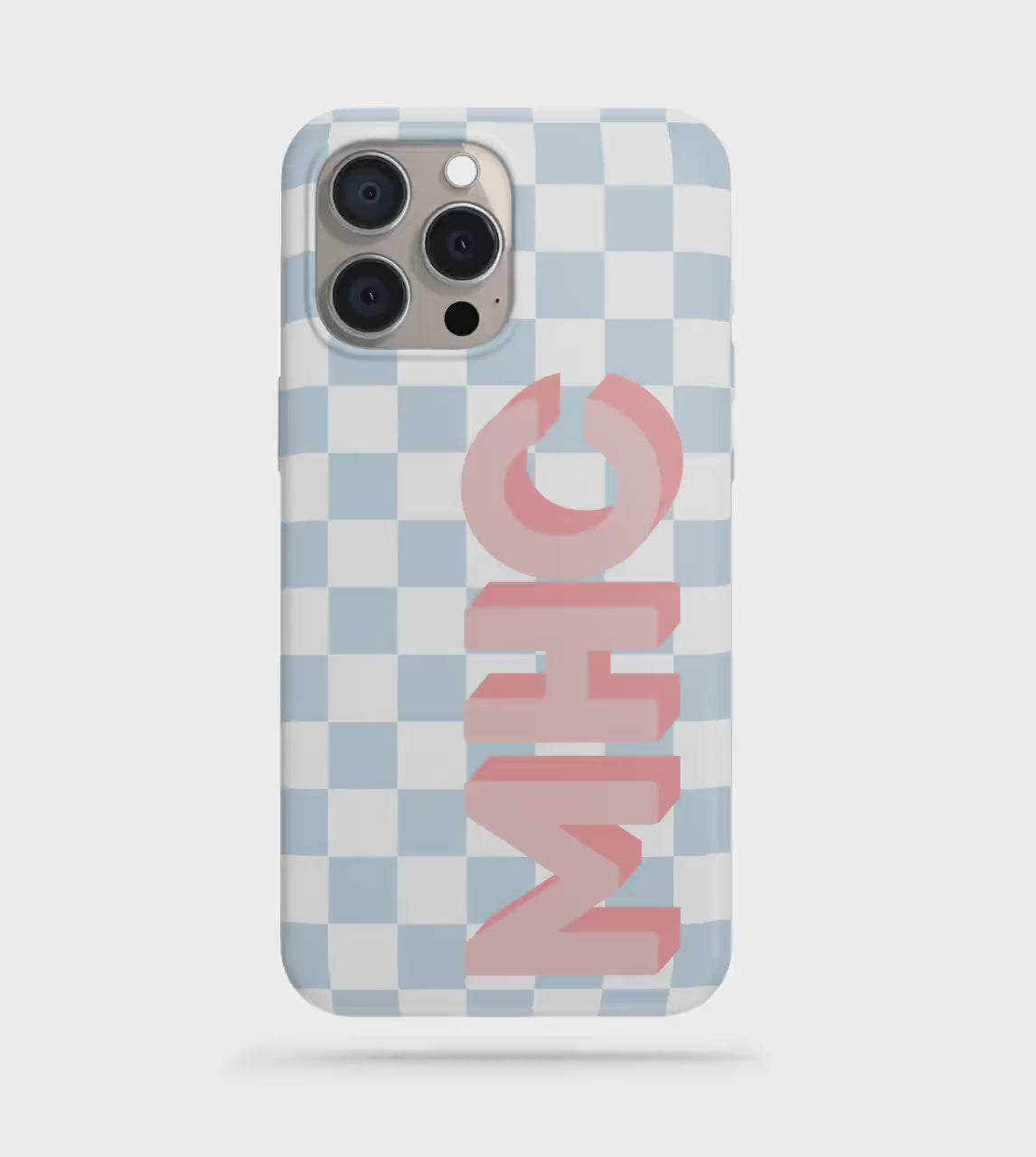 Personalized Shadow Initial Phone Case